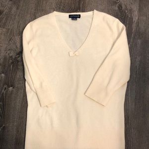 Ann Taylor Cashmere Cream Sweater